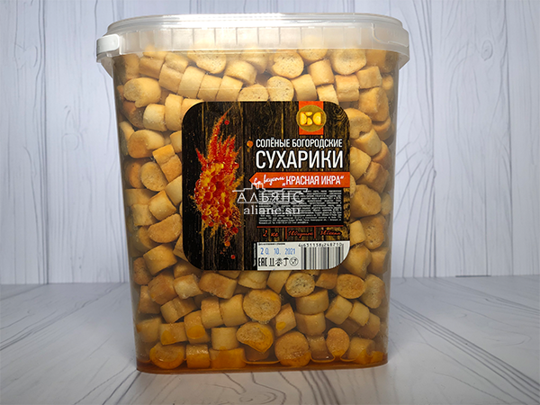 Сухарики с красной икрой в Чертаново