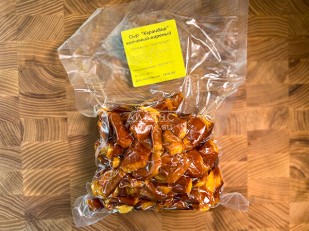 Ресторанные гренки с беконом: Жареный сыр