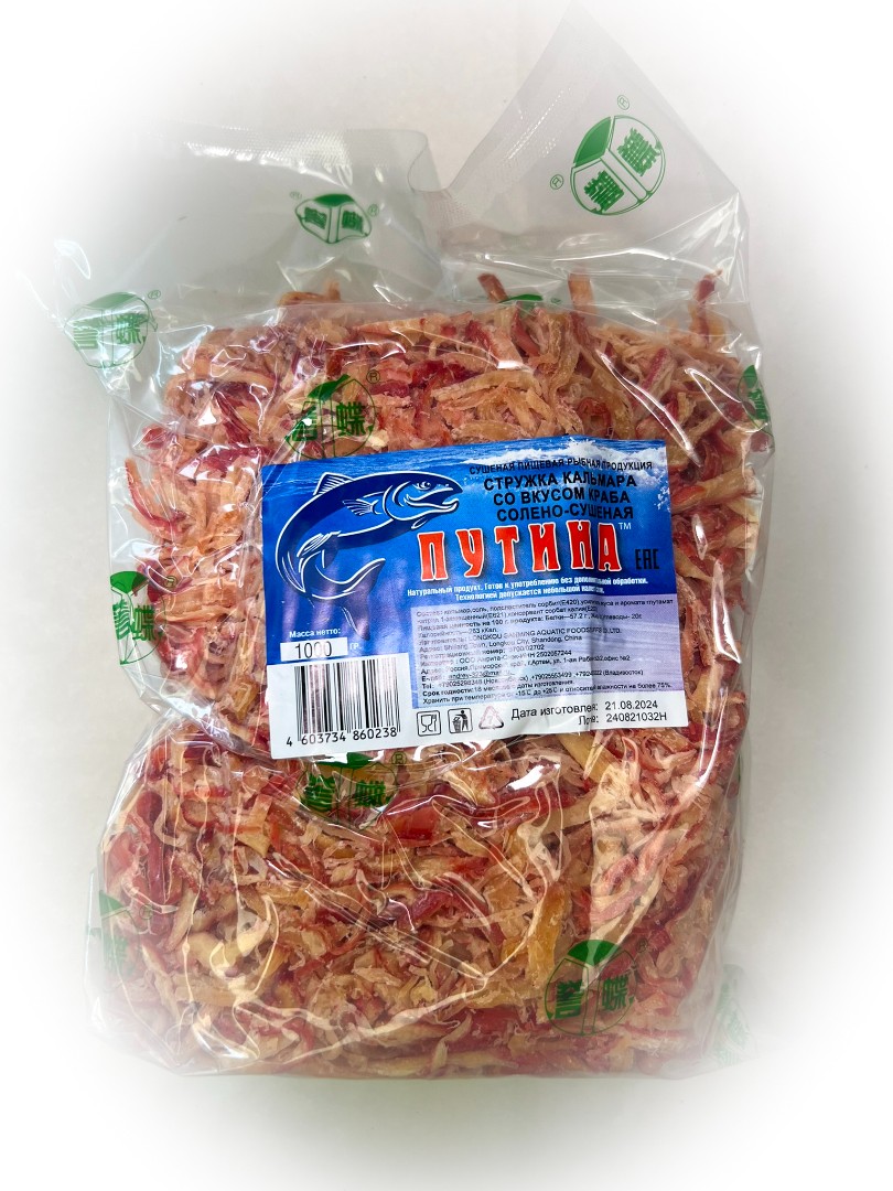 Кальмар стружка со вкусом краба "Розовая" (ПУТИНА) в Чертаново