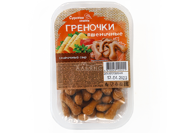 Сурские (ПШЕНИЧНЫЕ) Сливочный сыр (100 гр) в Чертаново