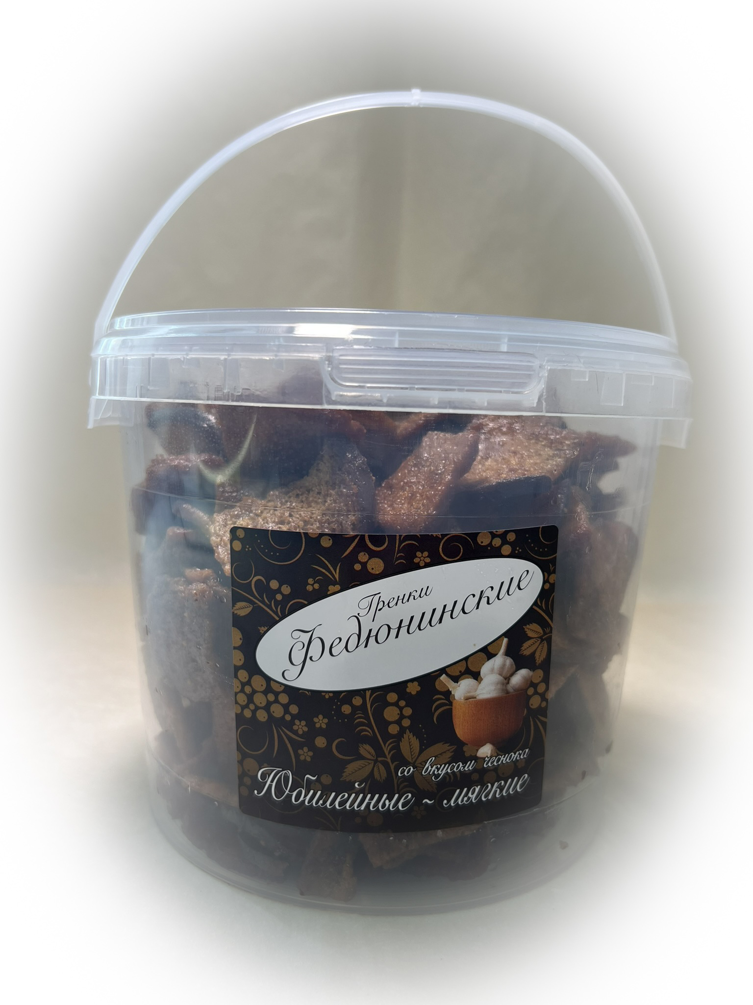Гренки "ФЕДЮНИНСКИЕ" "Чеснок" (ведро 900 гр.) в Чертаново