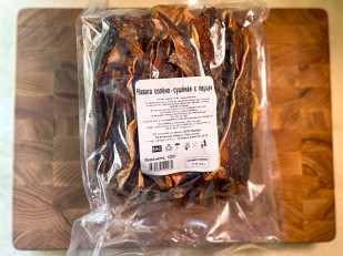 Кальмар со вкусом краба по-шанхайски (ПУТИНА): Навага солено-сушеная с перцем (МИЛАРА)