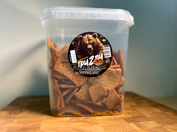 Ведро Ржаные гренки со вкусом Крылышки Барбекю (1 кг) в Чертаново