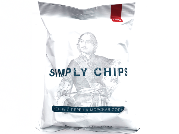Картофельные чипсы "Simple chips" Морская соль и черный перец 80 гр. в Чертаново