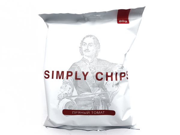 Картофельные чипсы "Simple chips" Пряный томат 80 гр. в Чертаново